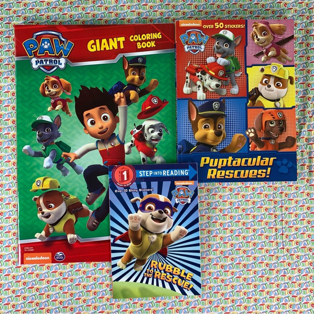 Nickelodeon Paw Patrol Reading, Coloring and Activity Books.
